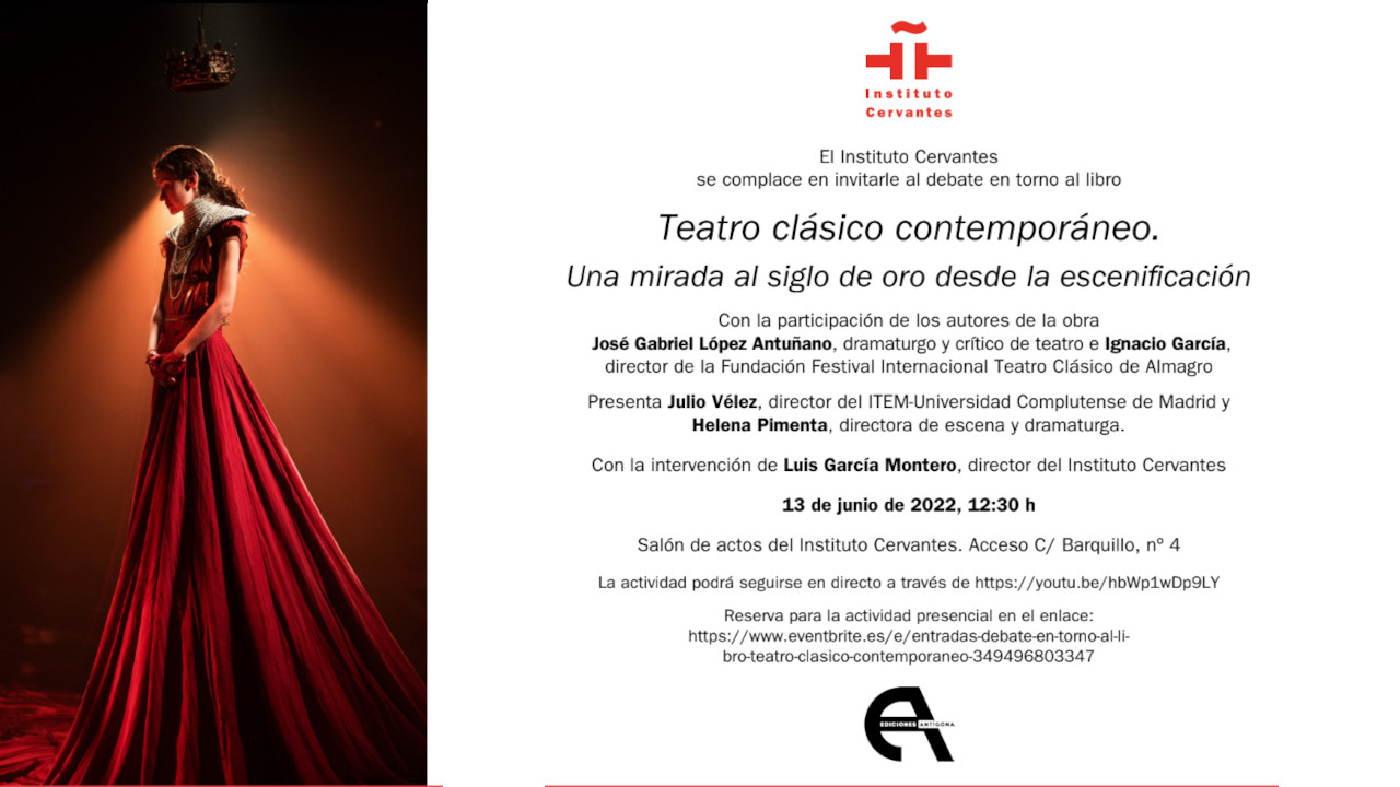 El Instituto Cervantes acoge la presentación del último libro de José Gabriel López Antuñano